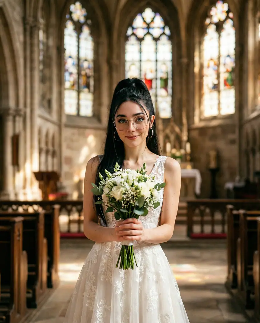 Novia en la catedral