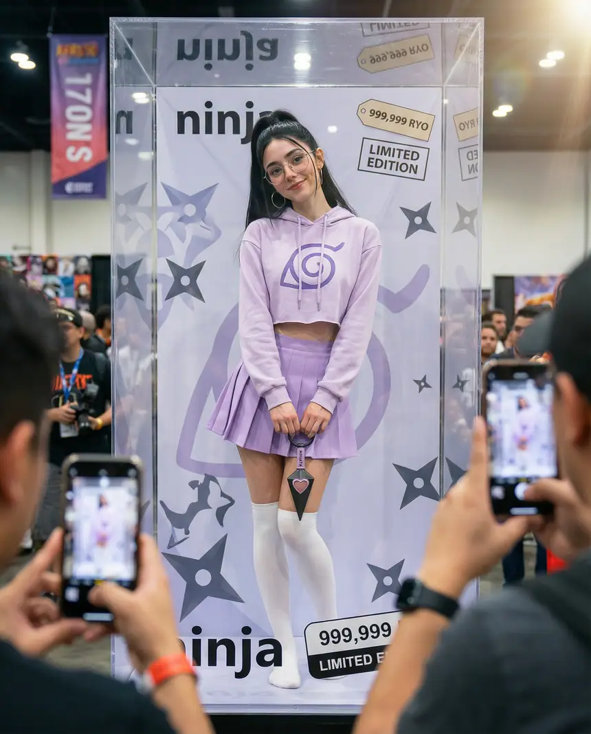 Muñeca ninja en caja
