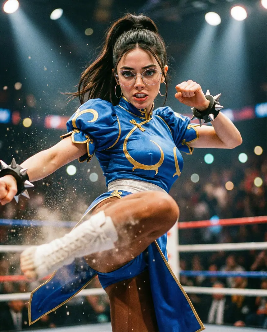 Chun-Li pateando