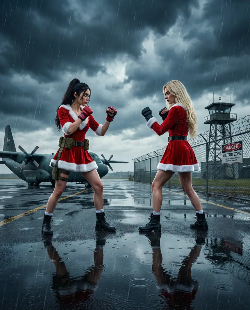 Duelo navideño en base